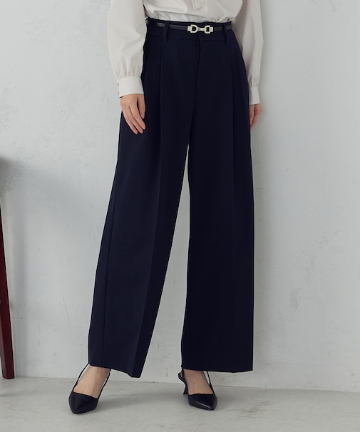 ストレッチツイル 2タックワイドパンツ / セットアップ対応
