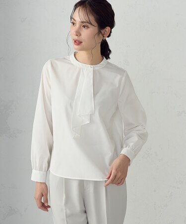 ボウタイ風 ブラウス