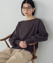 2wayオフショル裏毛カットソー