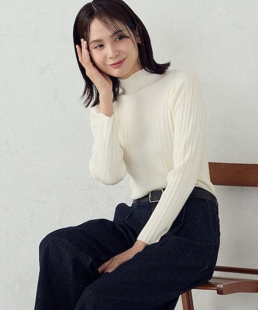 ベーシック ランダムリブニット