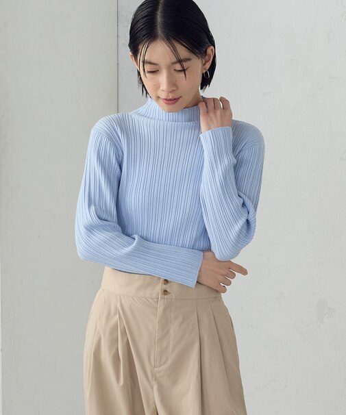 ベーシック ランダムリブニット