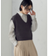 Vネックニットベスト