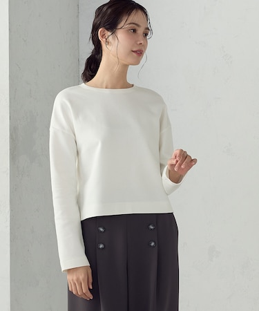 クロップド丈 ロンT