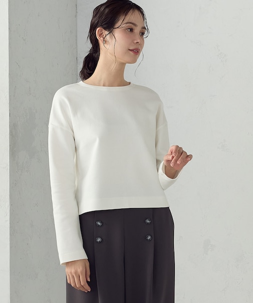 クロップド丈 ロンT