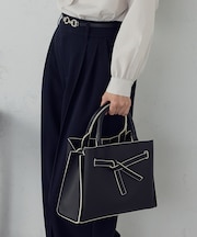 リボンあおりトートバッグ