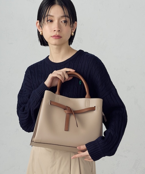 リボンあおりトートバッグ