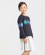 アーガイル長袖Tシャツ