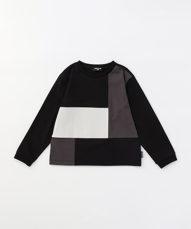 ブロッキング長袖Tシャツ