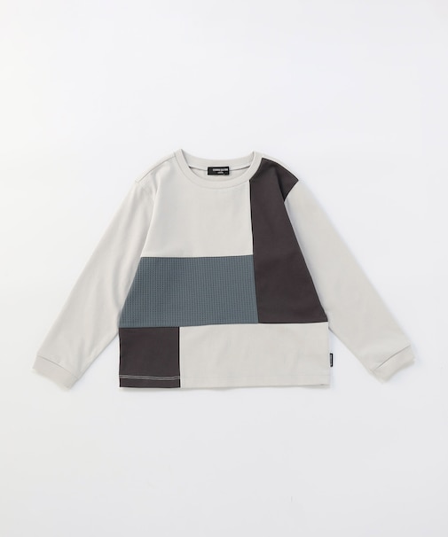 ブロッキング長袖Tシャツ