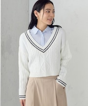 チルデン 深Vネックニット