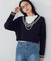 チルデン 深Ｖネックニット