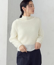 モヘアライク ドロストニット