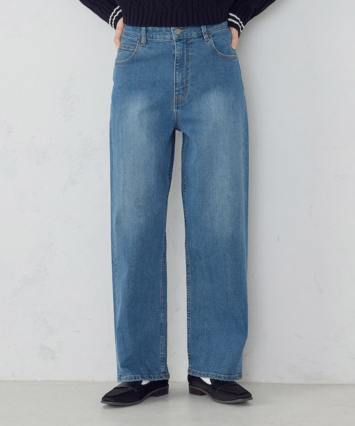 10オンスストレッチデニム ストレートパンツ
