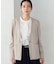 鹿の子シングル ブレストカラーレスジャケット