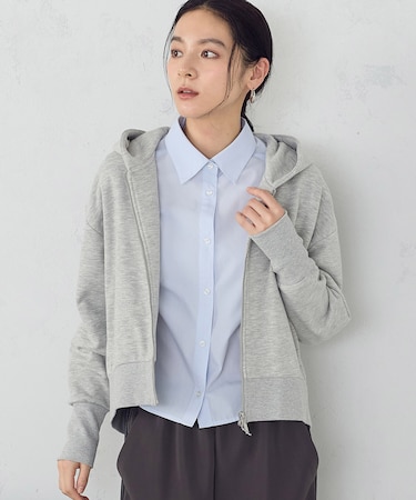 裏毛 ジップアップパーカー