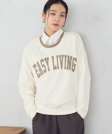 ロゴ裏毛トレーナー