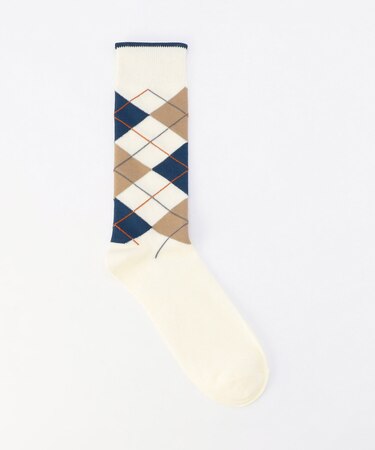 アーガイル柄 ソックス