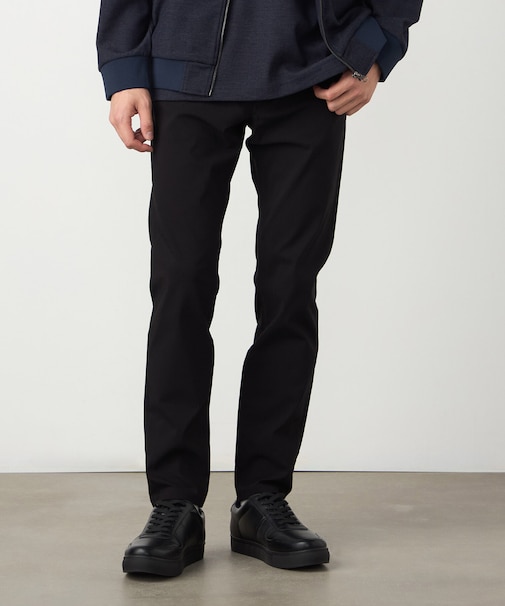 【スマートベーシックパンツ】ハイテンションツイル スキニーパンツ