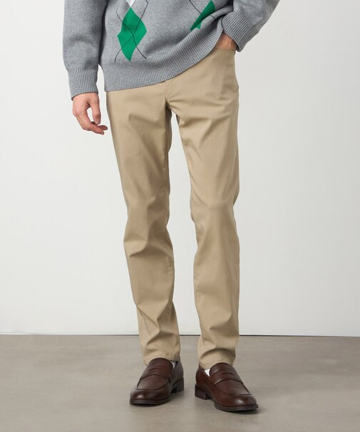 【スマートベーシックパンツ】ハイテンションツイル スキニーパンツ