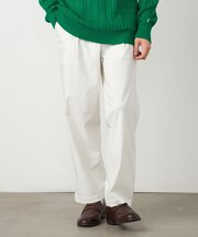 【スマートベーシックパンツ】ハイテンションツイル ワイドテーパードパンツ