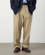 【スマートベーシックパンツ】ハイテンションツイル ワイドテーパードパンツ