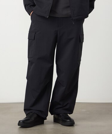 ナイロンストレッチ二重織 パラシュートパンツ