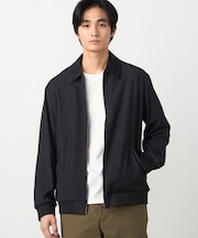 デニムライクストレッチ ジップアップブルゾン