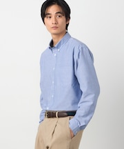 リコッティア中空オックス 釦ダウンシャツ