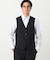 【セットアップ対応】ポリエステル ウール トロピカル ベスト