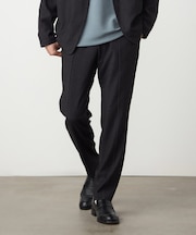 【セットアップ対応】デニムライクストレッチ テーパードパンツ