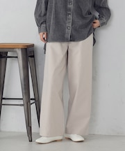 【美しいベーシックパンツ】裏メッシュ チノパンツ