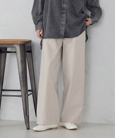 【美しいベーシックパンツ】裏メッシュ チノパンツ