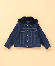 デニムライクストレッチ フード付き Gジャン (ベビーサイズ)