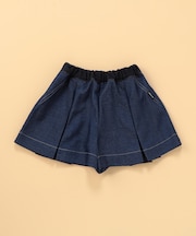 デニムライクストレッチ キュロットスカート (ベビーサイズ)