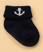 碇モチーフ 折り返しソックス