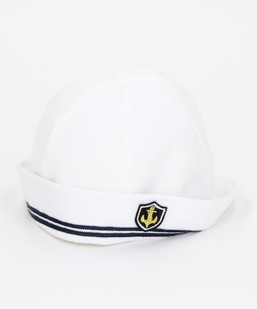 碇ワッペン付き セーラーハット