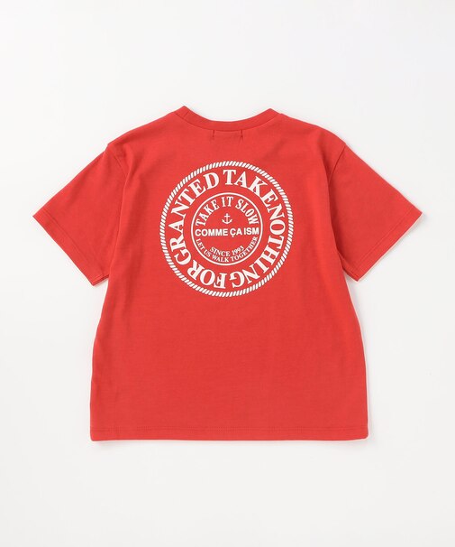 サークルプリント 半袖Tシャツ