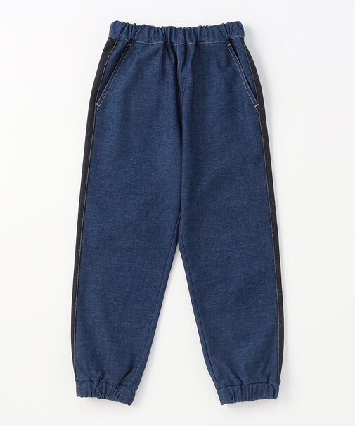 デニムライクストレッチ ジョガーパンツ