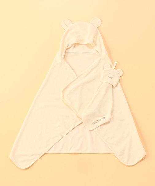 耳付きバスマント・タオル 2点ギフトセット