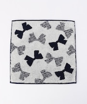 リボン柄ハンカチタオル