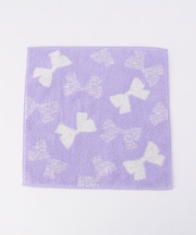 リボン柄ハンカチタオル