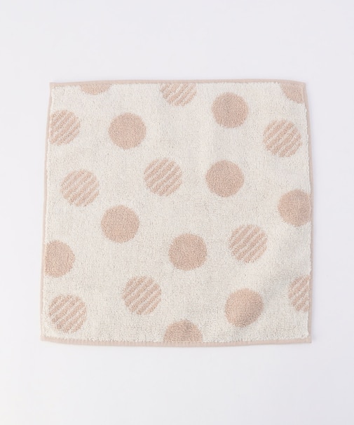 ドット柄ハンカチタオル