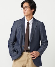 デニムライクシャンブレー ブレザージャケット