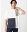 【吸水速乾】フェイクレイヤード ブロッキングTシャツ
