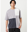 【吸水速乾】フェイクレイヤード ブロッキングTシャツ