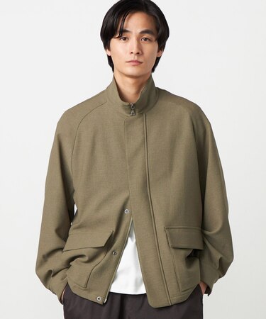 【セットアップ対応】EVALET  ポリエステル ブッチャー スイングトップ ブルゾン