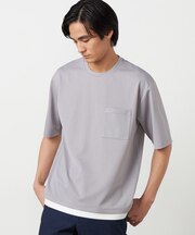 【吸水速乾】フェイクレイヤードTシャツ