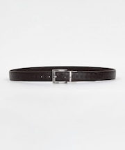 市松大柄 サフィアーノ型押し リバーシブルベルト