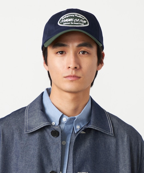 コットンツイル ワッペン付キャップ