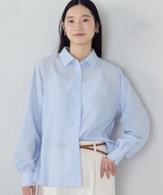 ポリエステルスパンブロード ベーシックシャツ